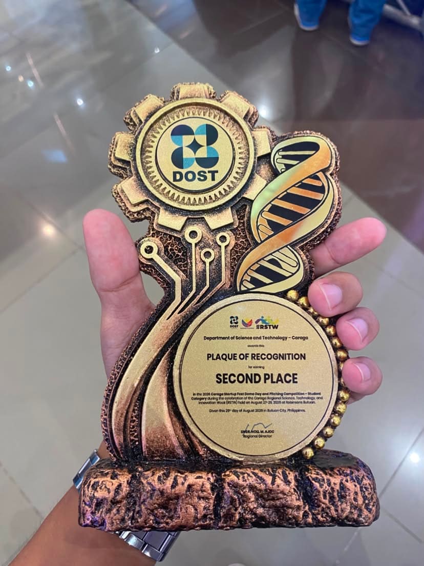Plaque of Recognition from DOST Caraga